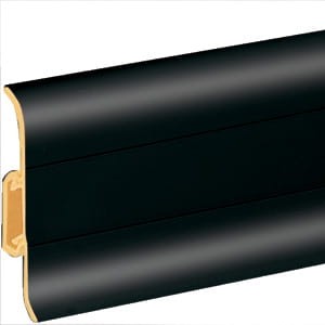 LISTWA PRZYPODŁOGOWA PREMIUM 90 MAT CZARNY